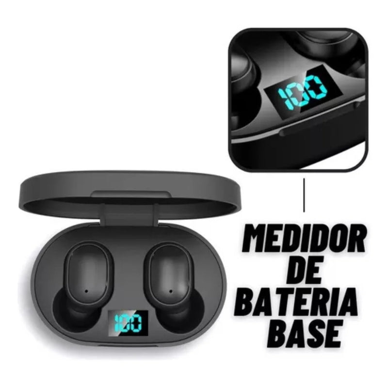 Fones de Ouvido Dual LED Bluetooth 5.0 Airdots Air Wireless - Preto